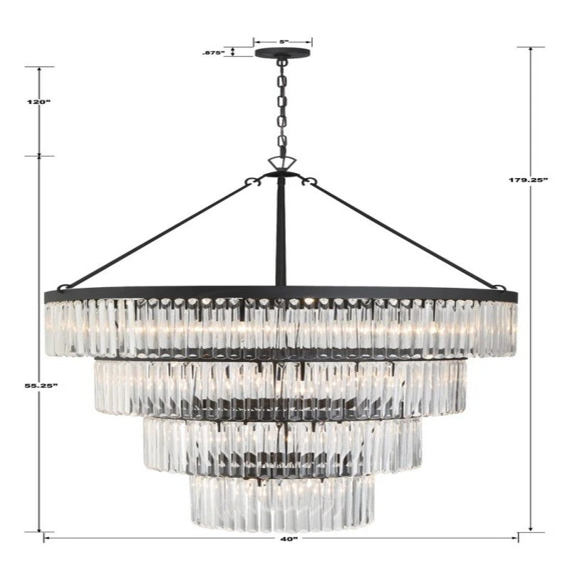Elemory 22 Light Round Chandelier-Vancei