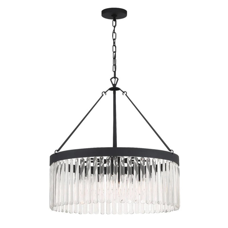Elemory 8 Light Round Chandelier-Vancei