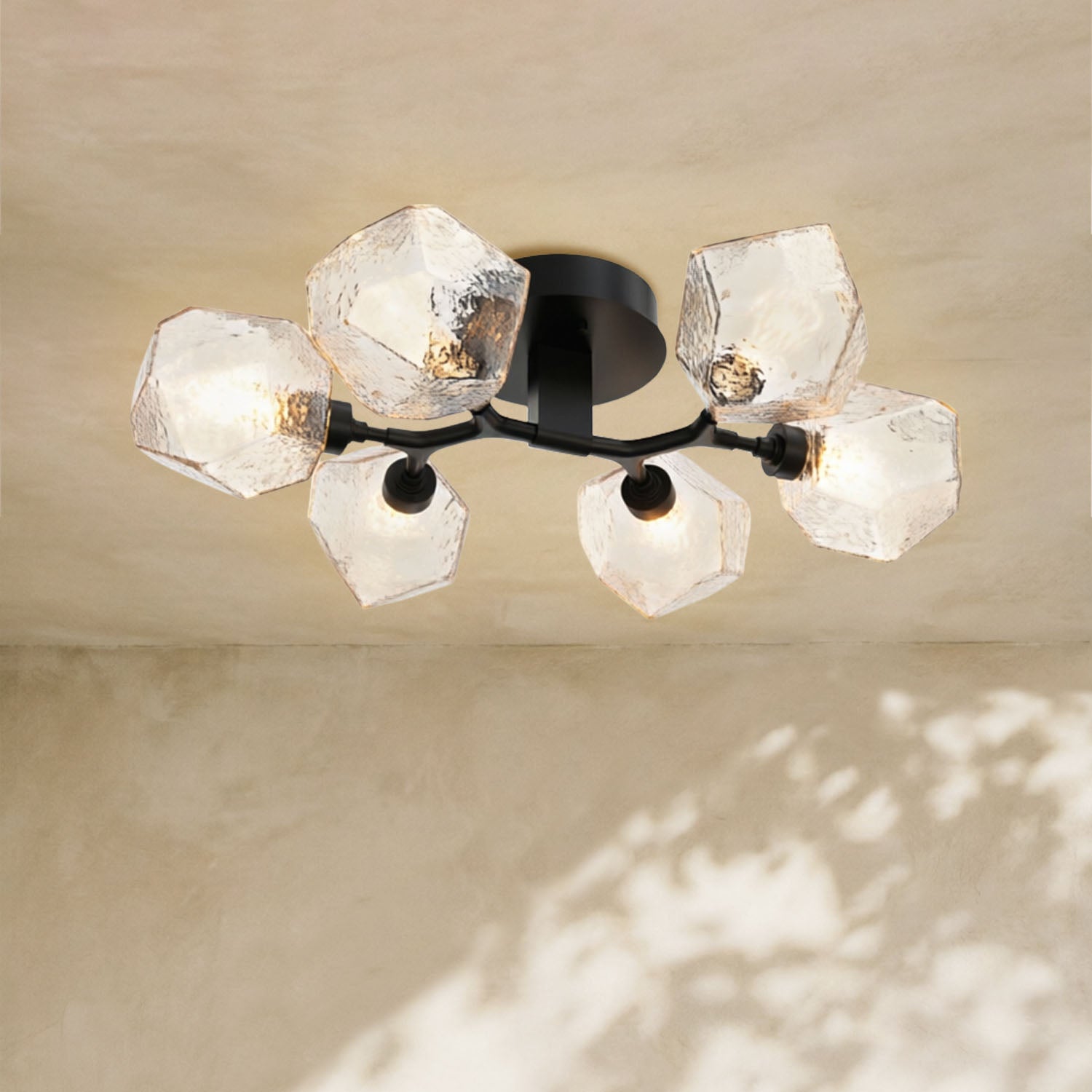 Art Twisted Flushmount Light