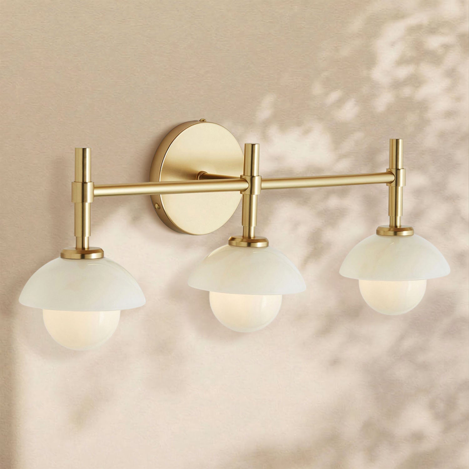 Glowen Alabaster Triple Wall Sconce