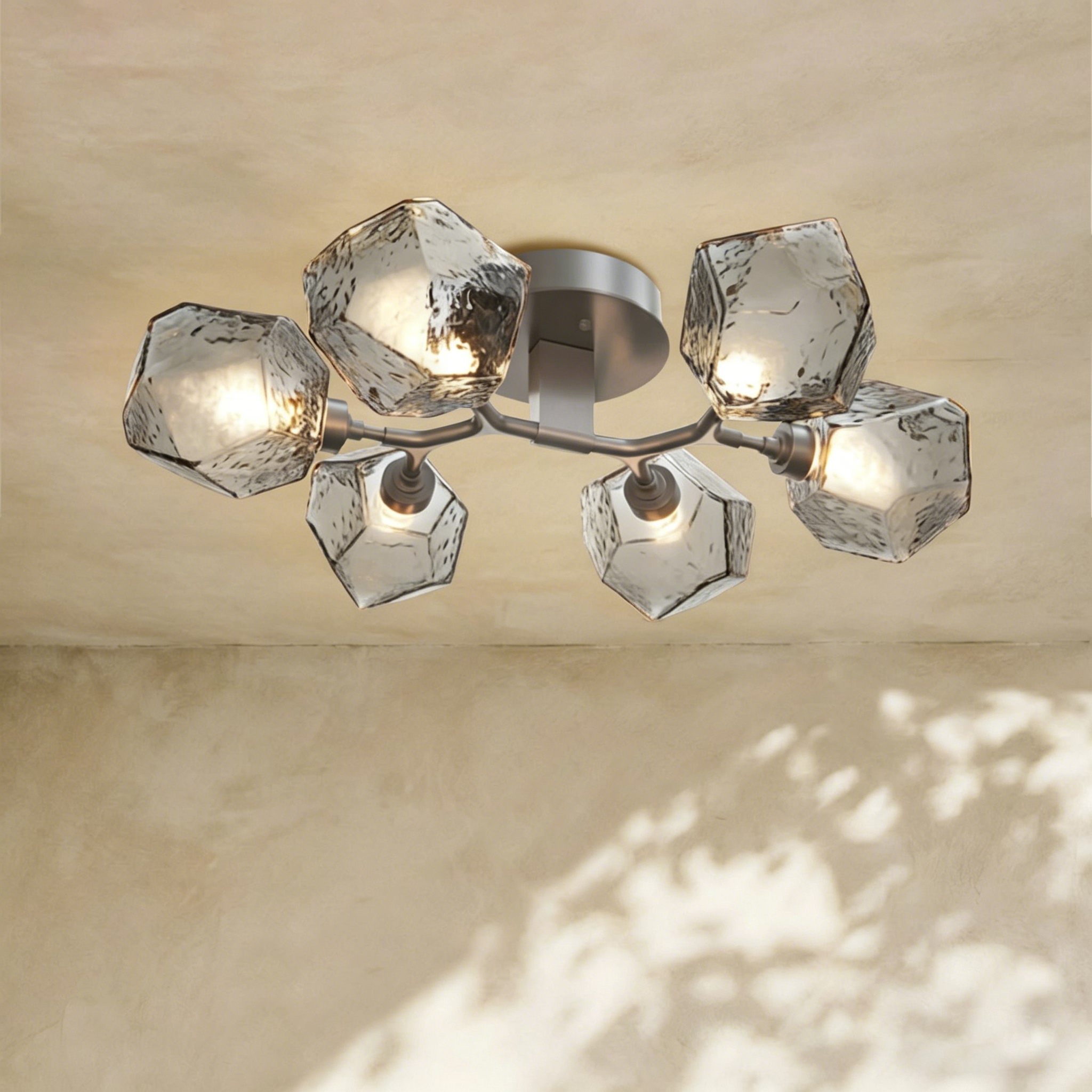 Art Twisted Flushmount Light