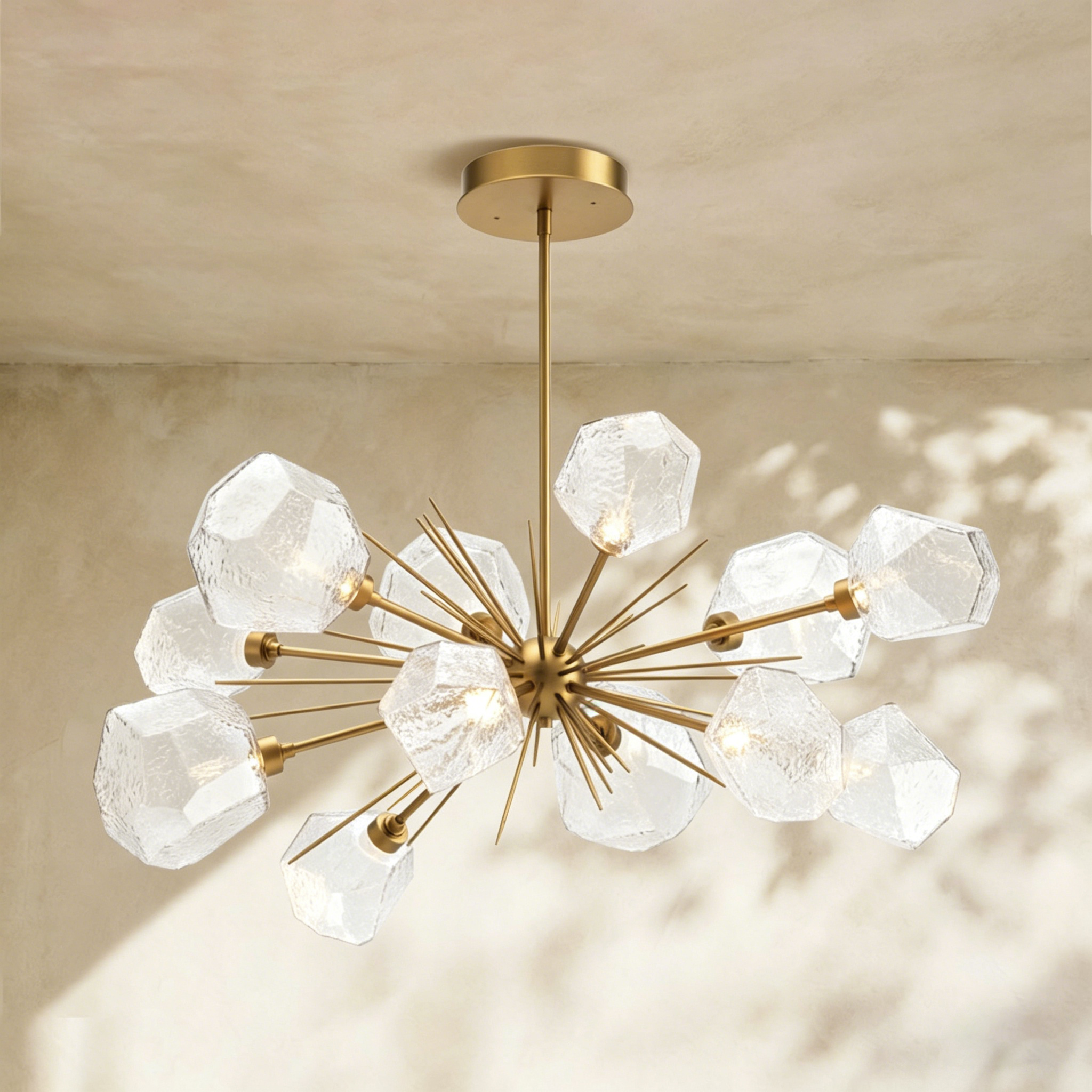 Art Twisted Oval Starburst Chandelier