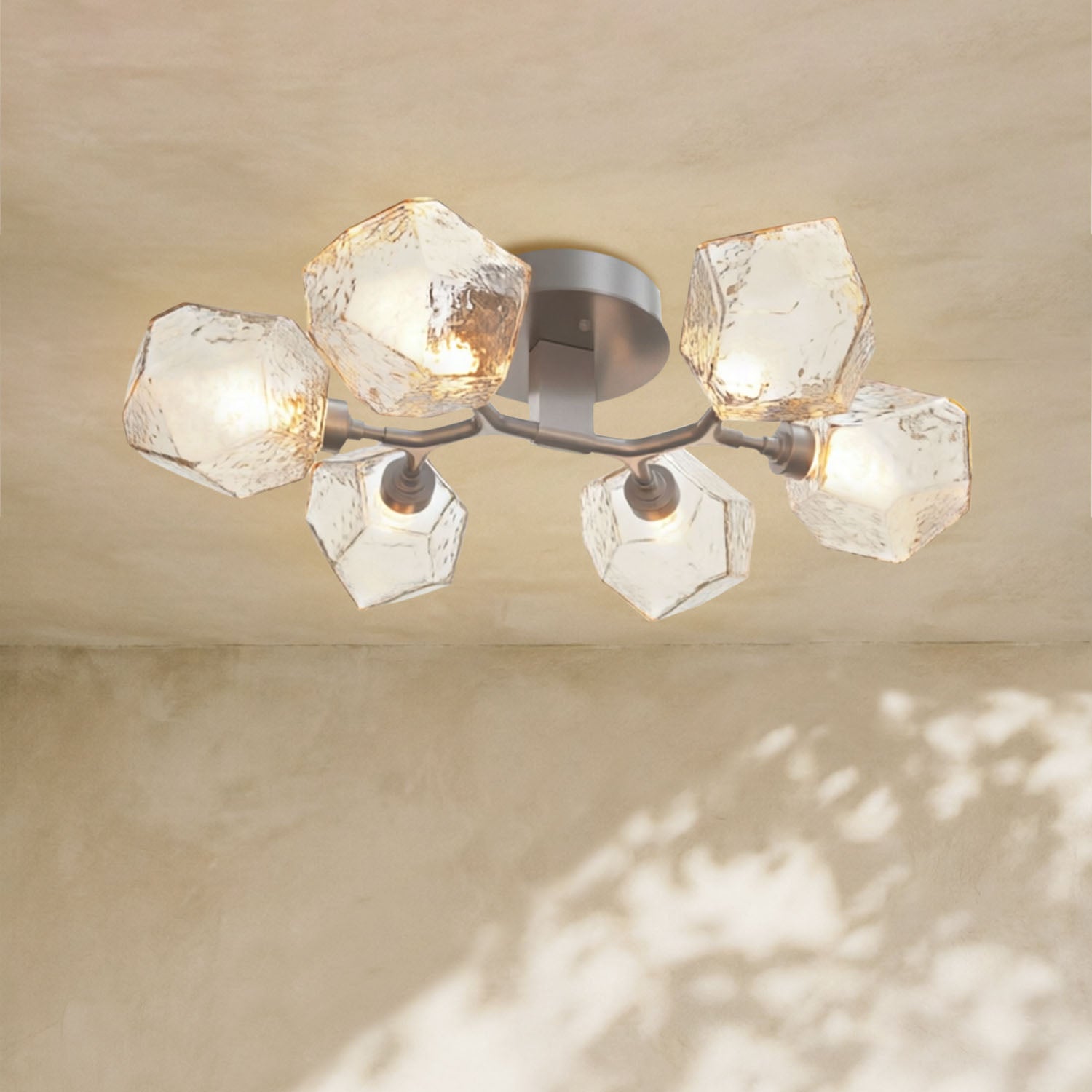 Art Twisted Flushmount Light