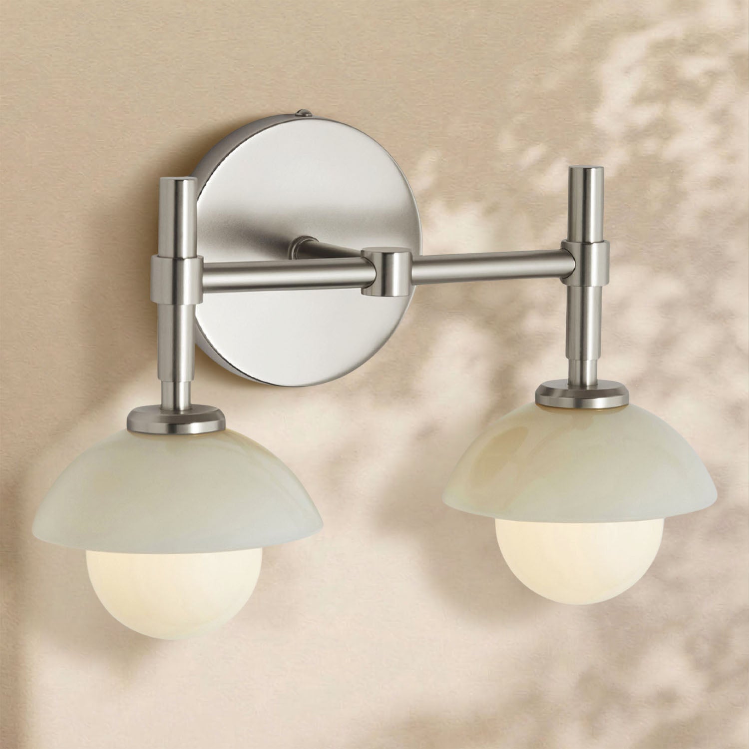 Glowen Alabaster Double Wall Sconce