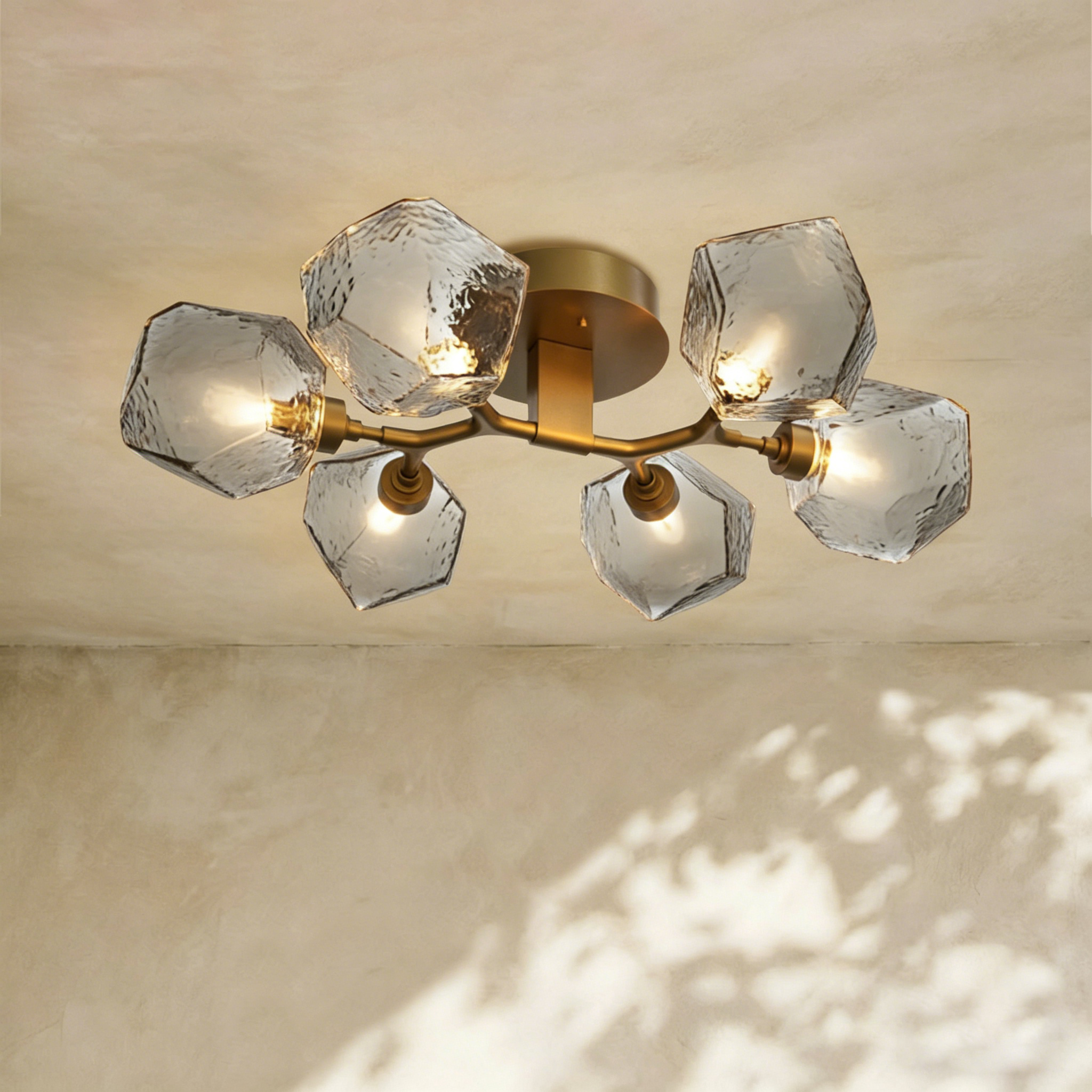 Art Twisted Flushmount Light