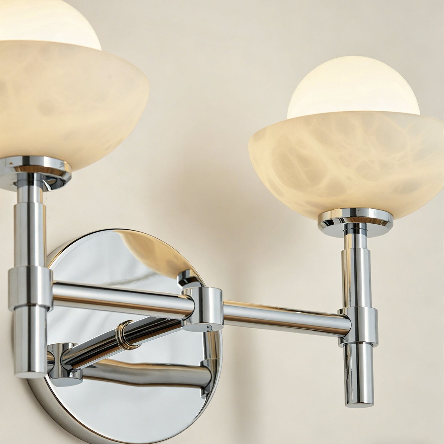 Glowen Alabaster Double Wall Sconce