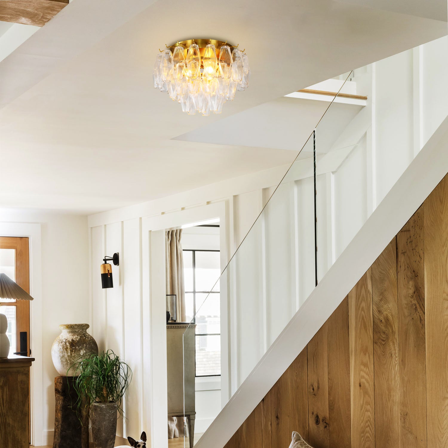 Florence Glass Flush Mount