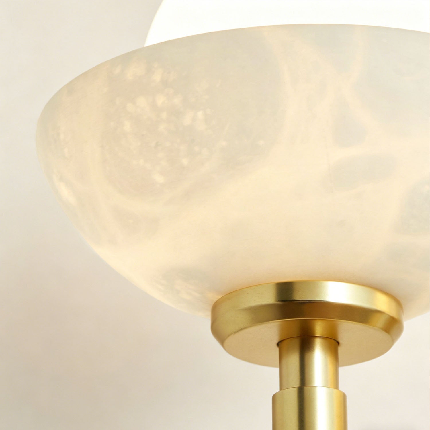 Glowen Alabaster Double Wall Sconce