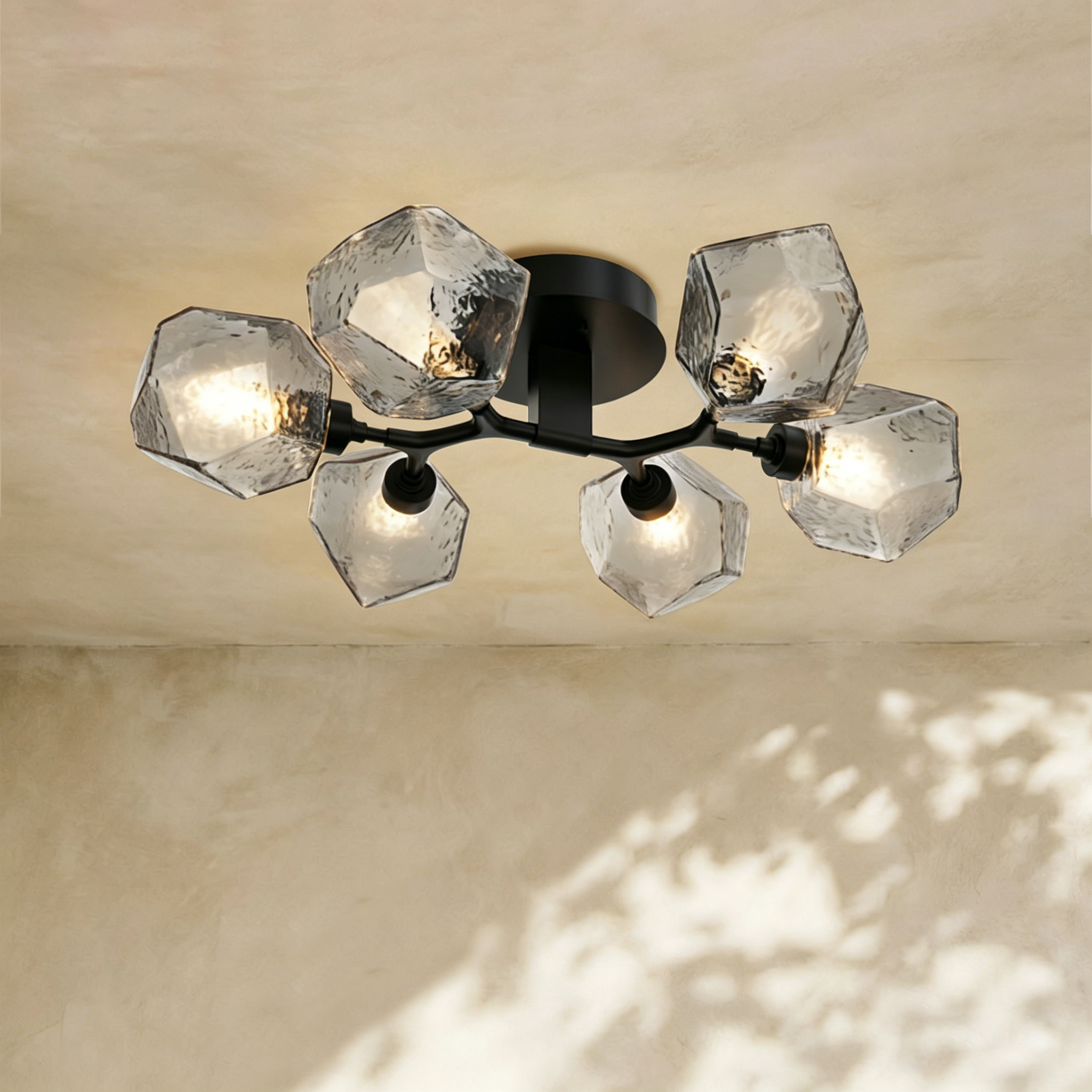 Art Twisted Flushmount Light