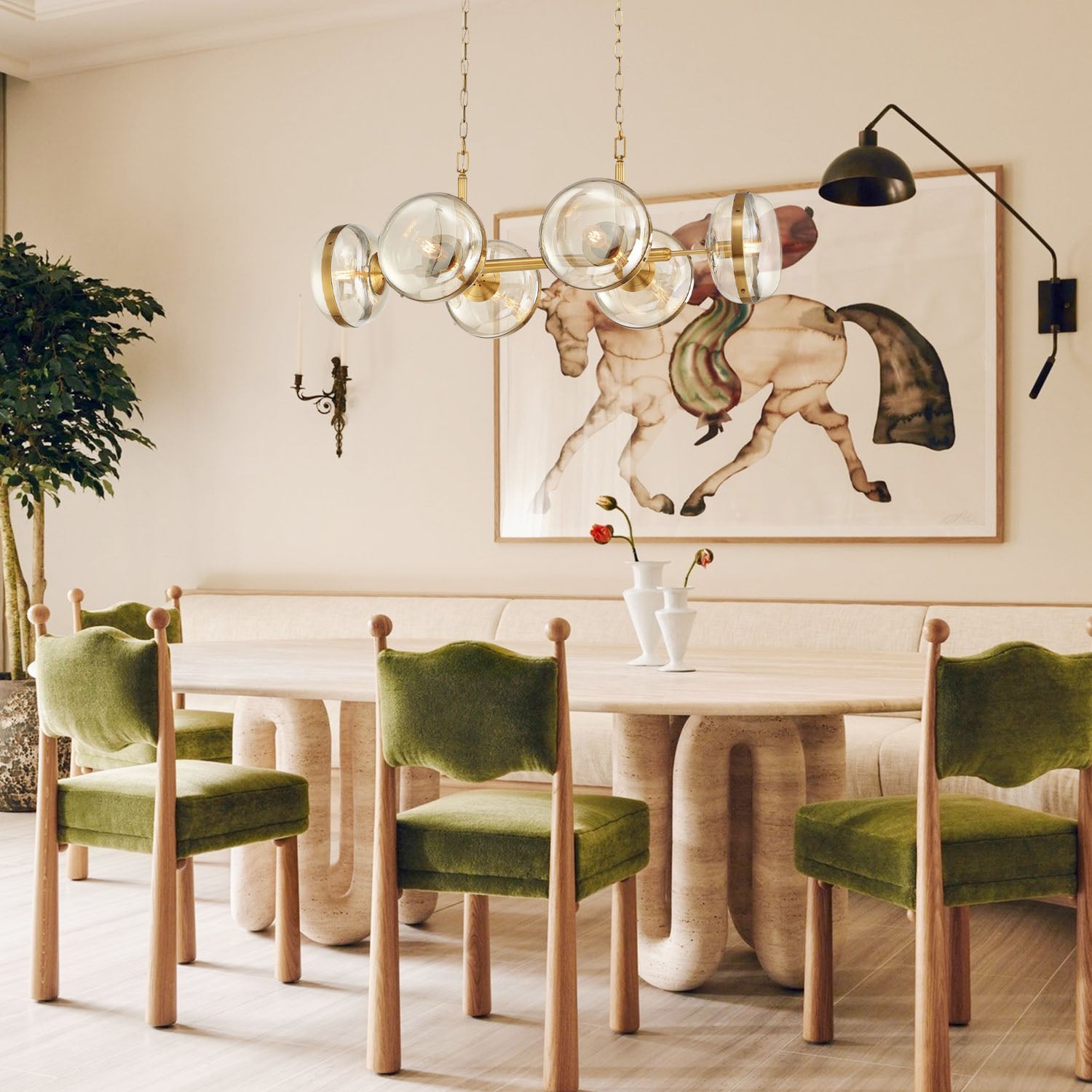 Norako Glass Linear Chandelier