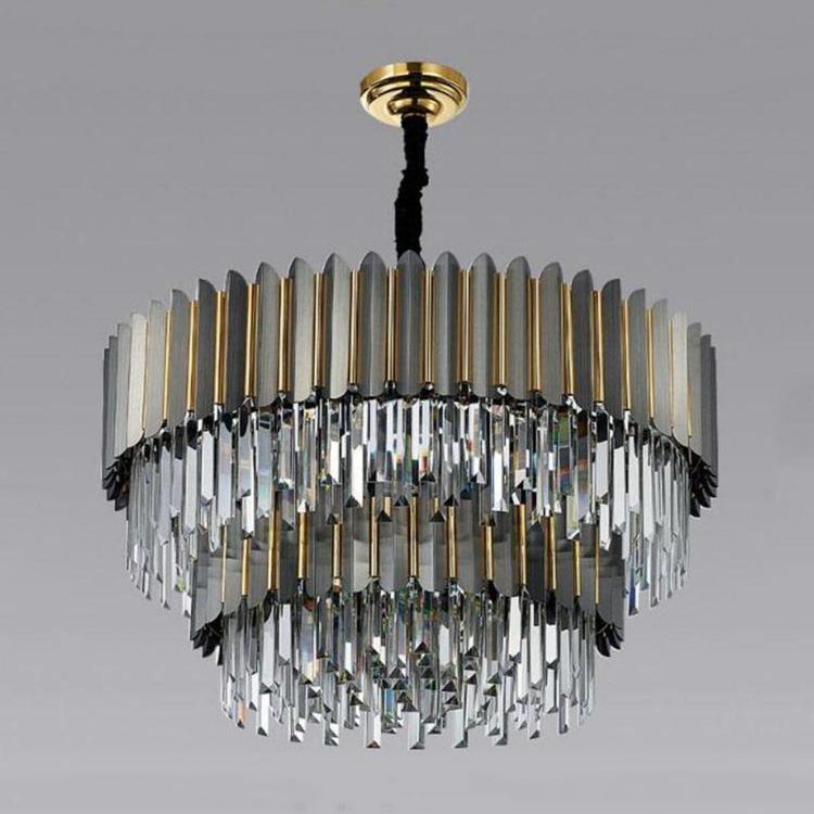 Flavian Double Tier Crystal Chandelier-Vancei