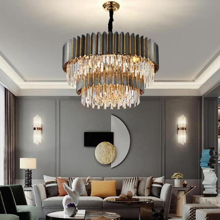 Flavian Double Tier Crystal Chandelier-Vancei