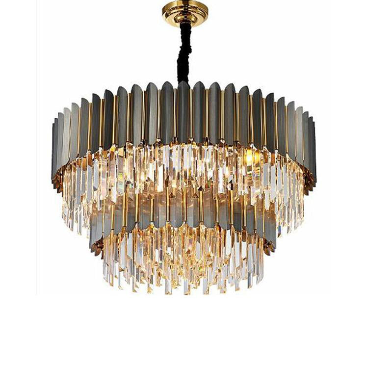 Flavian Double Tier Crystal Chandelier-Vancei