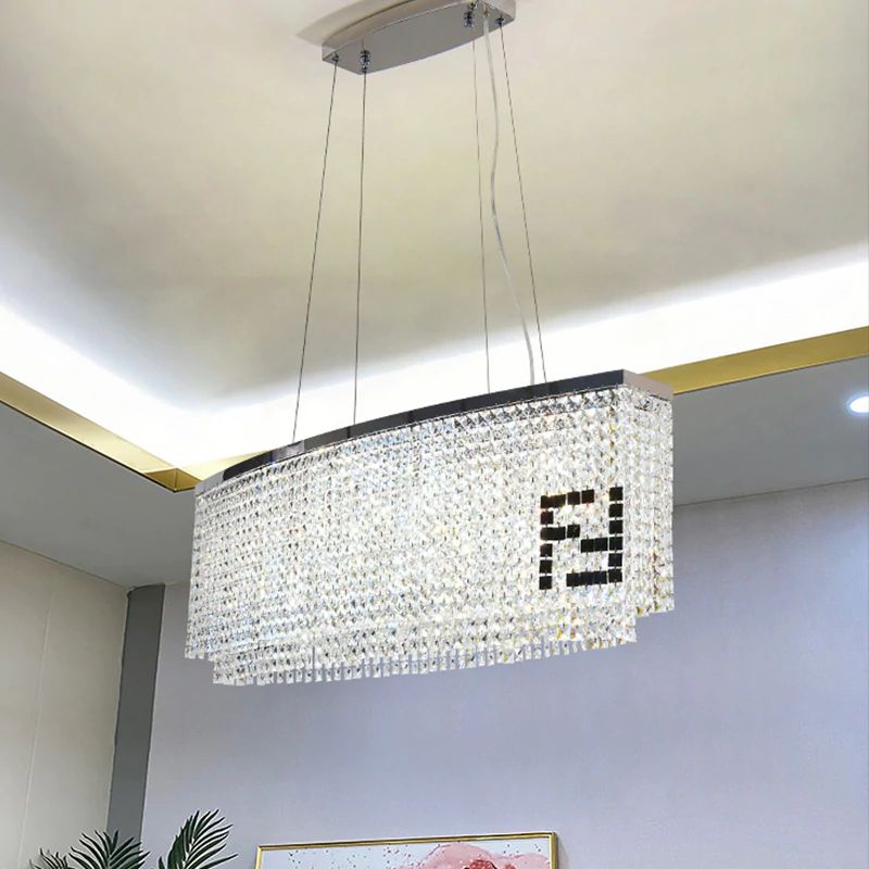Fendi Oval Crystal Chandelier