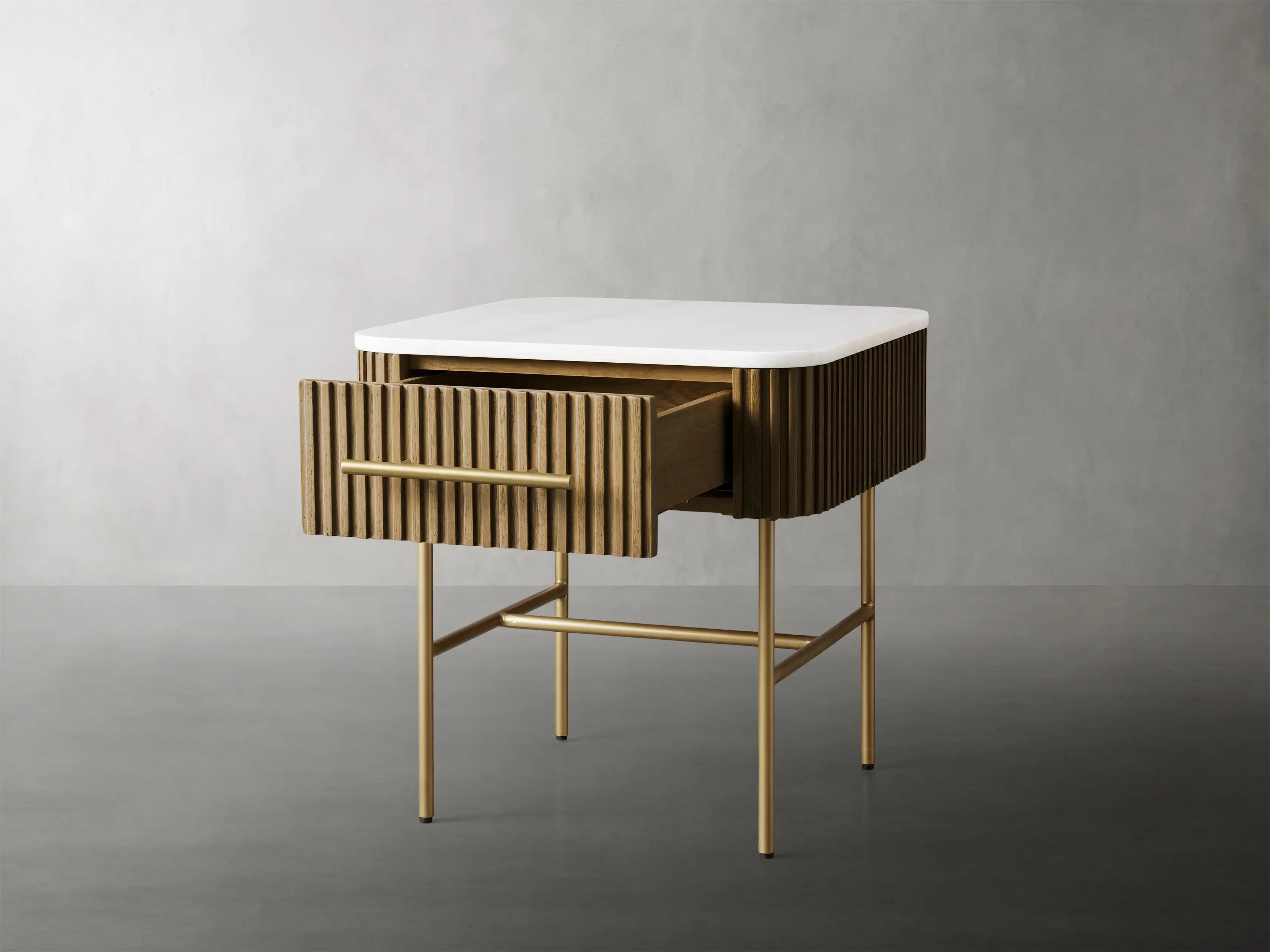 Finnley End Table with Drawer-Vancei