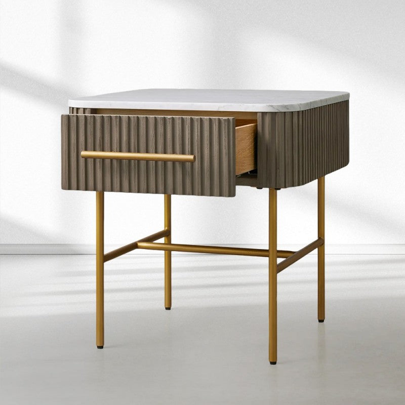 Finnley End Table with Drawer-Vancei