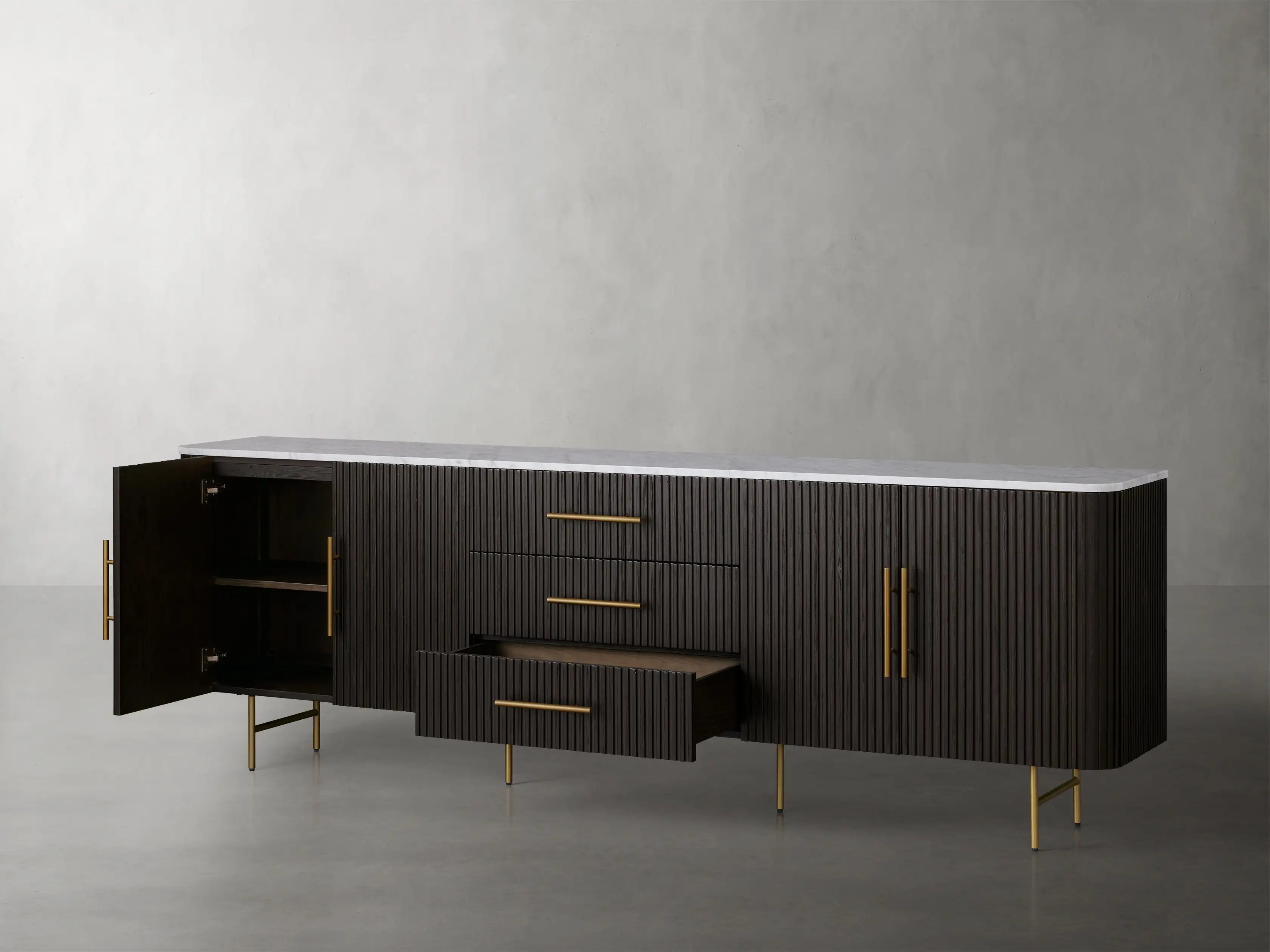Finnley Sideboard with Drawers-Vancei