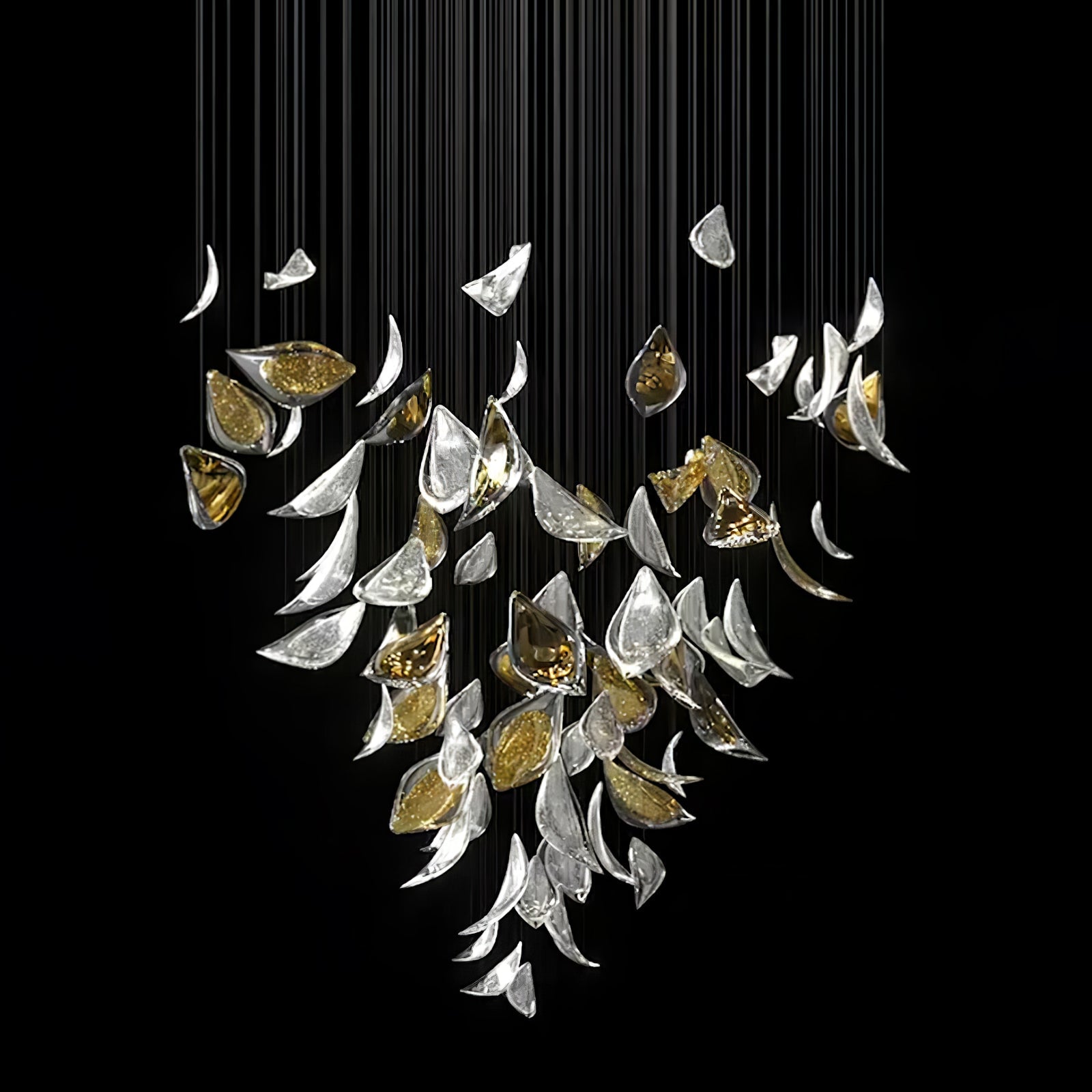 Floating Leaves Chandelier-Vancei