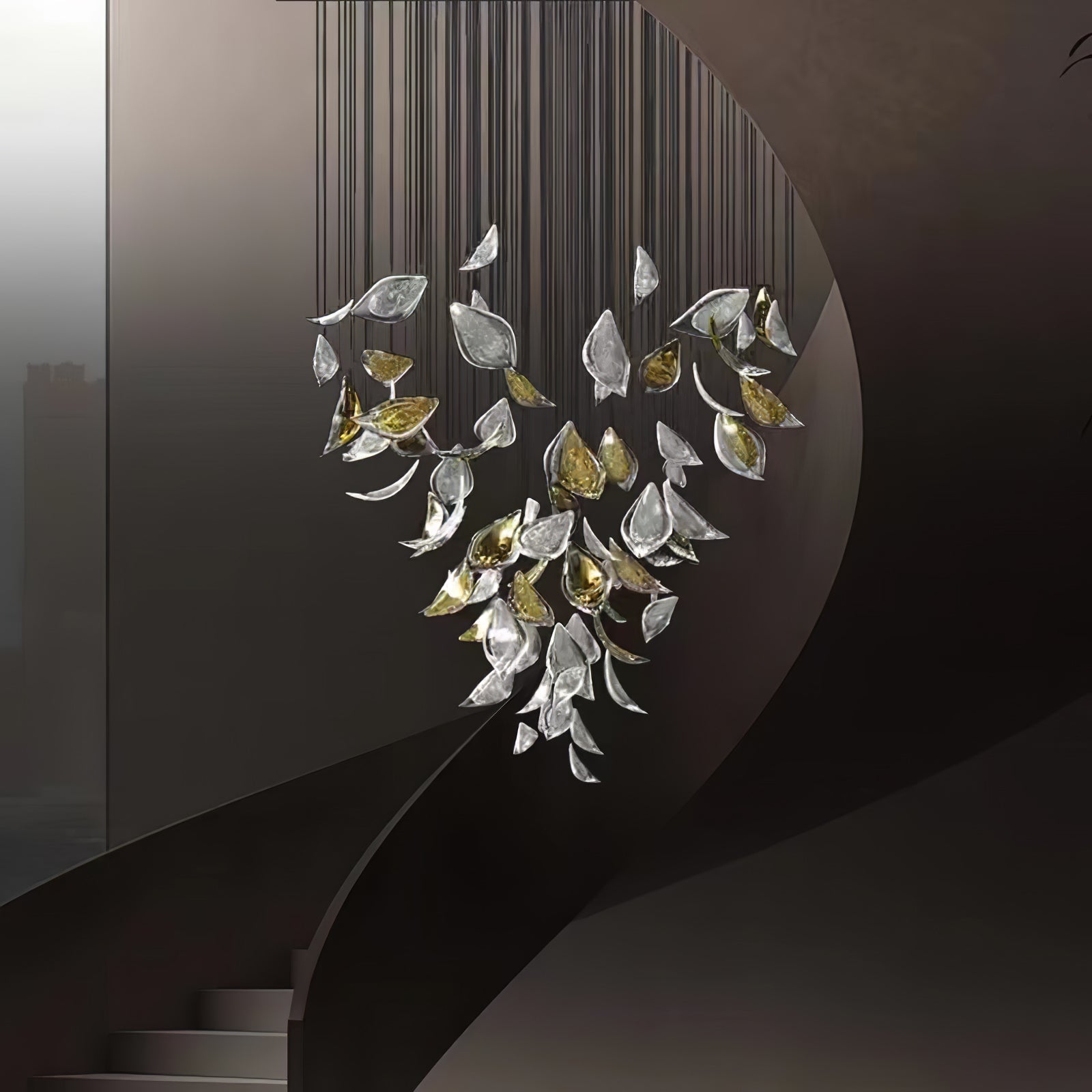 Floating Leaves Chandelier-Vancei