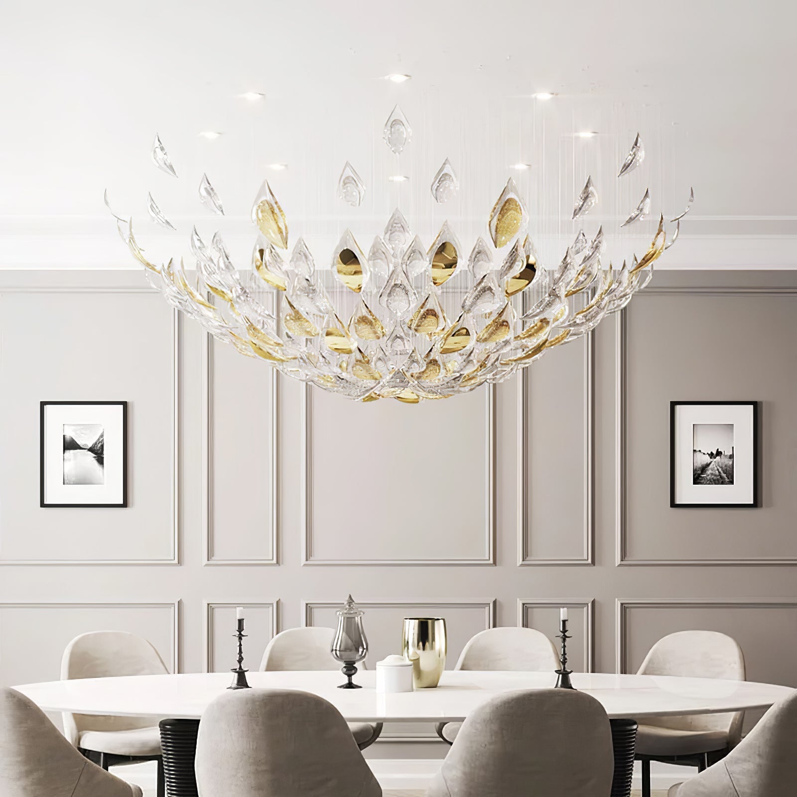 Floating Leaves Chandelier-Vancei