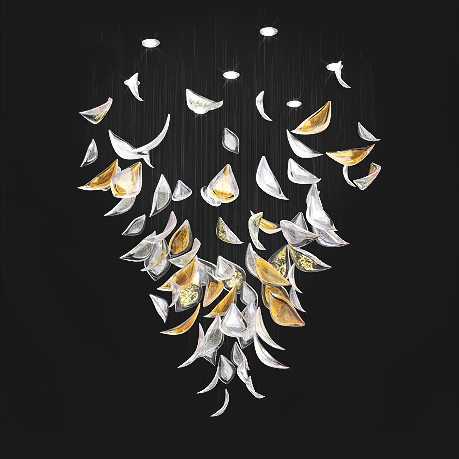 Floating Leaves Chandelier-Vancei