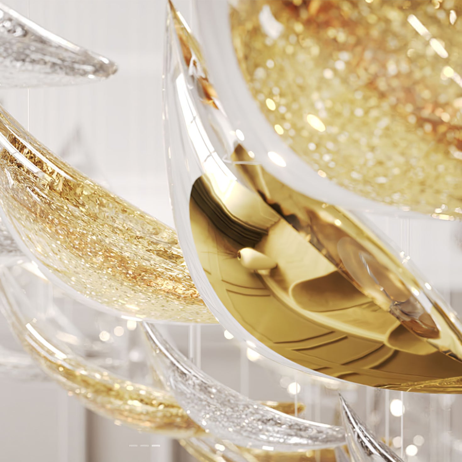 Floating Leaves Chandelier-Vancei