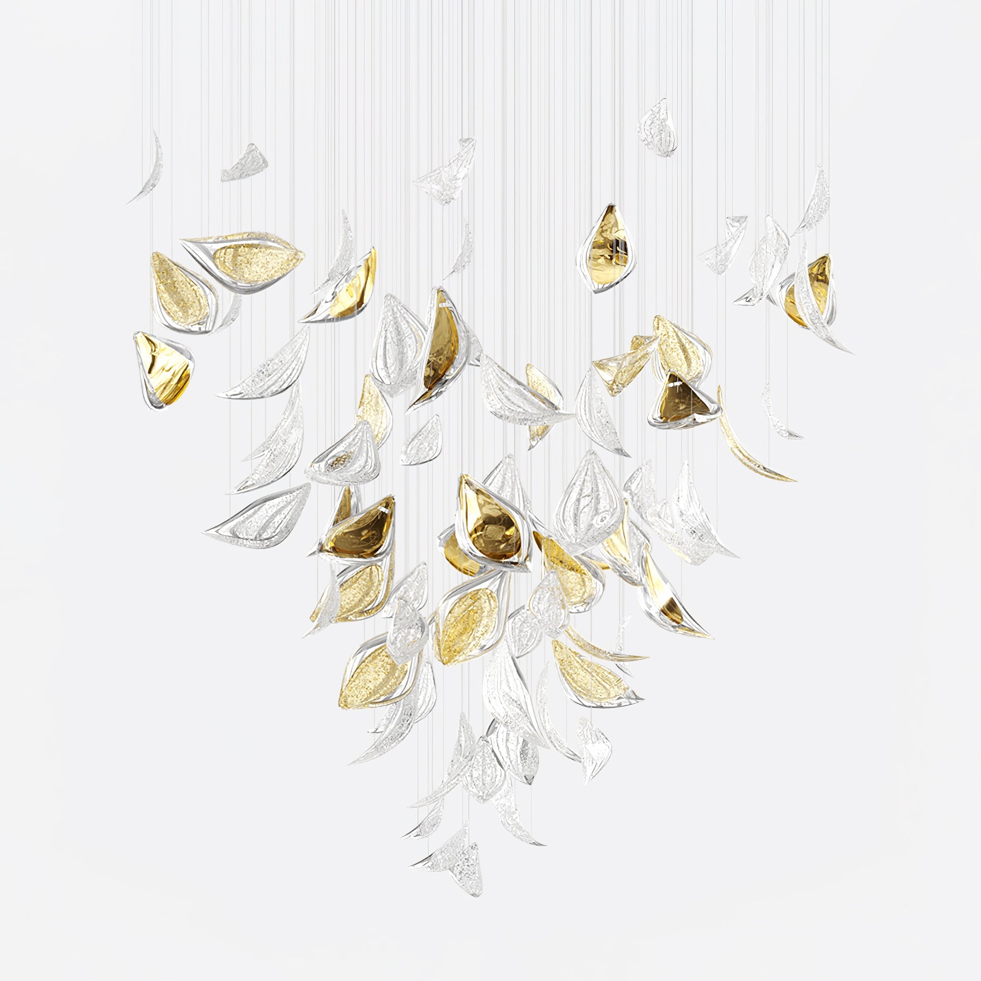 Floating Leaves Chandelier-Vancei