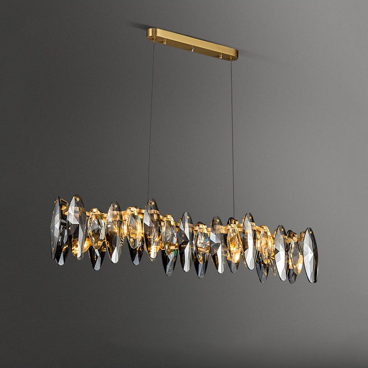 Flor Crystal Linear Chandelier-Vancei
