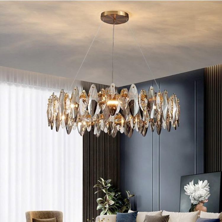Flor Crystal  Round Chandelier-Vancei
