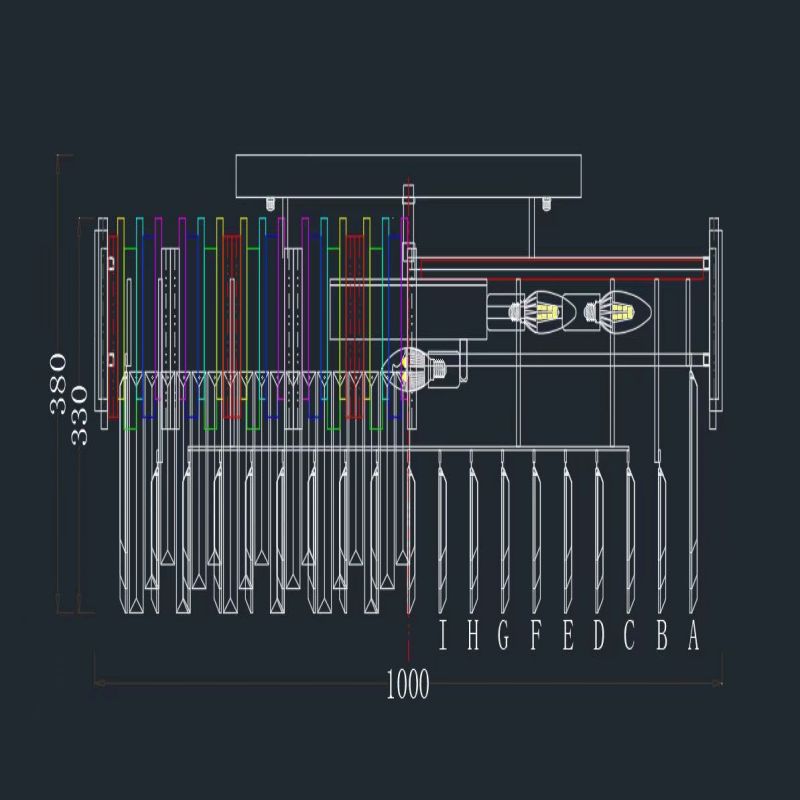 Bourbons Flush Mount Chandelier-Vancei