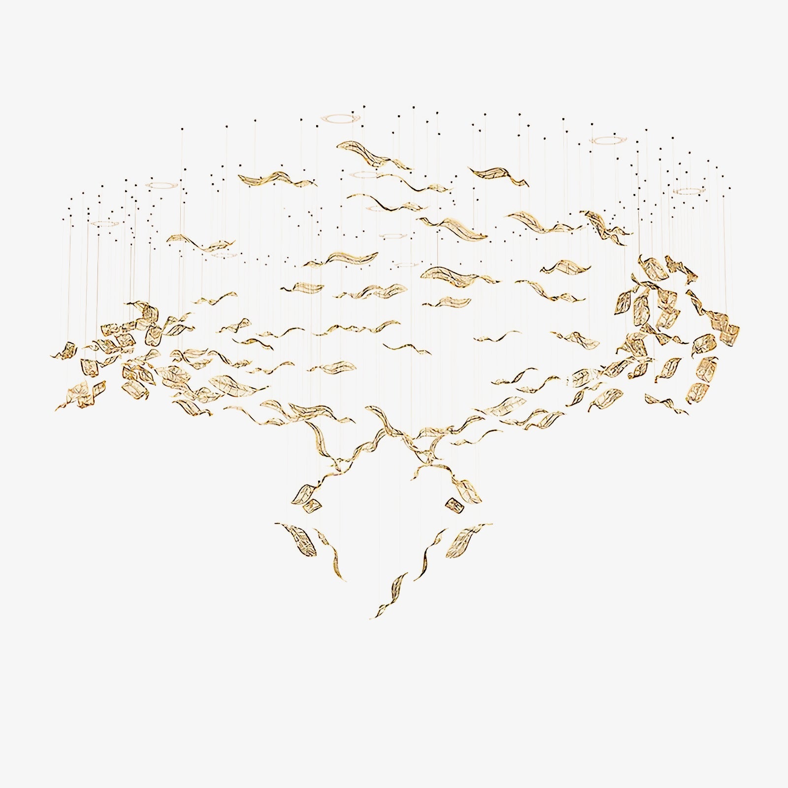 Fluttering Leaves Chandelier-Vancei