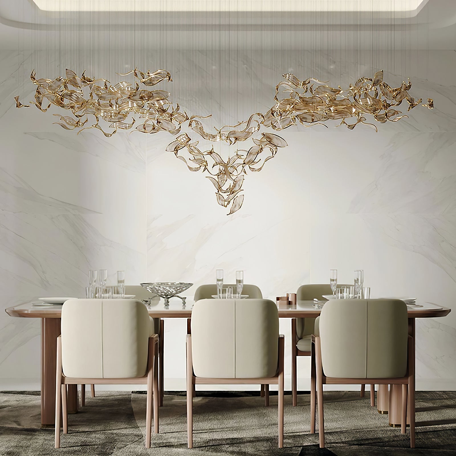 Fluttering Leaves Chandelier-Vancei