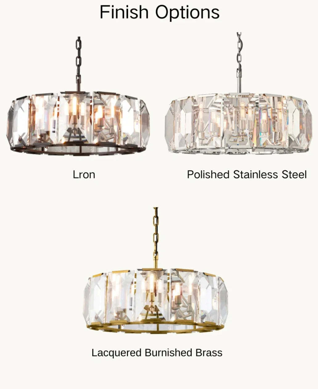 Harlow Multicurve Crystal Round Chandelier