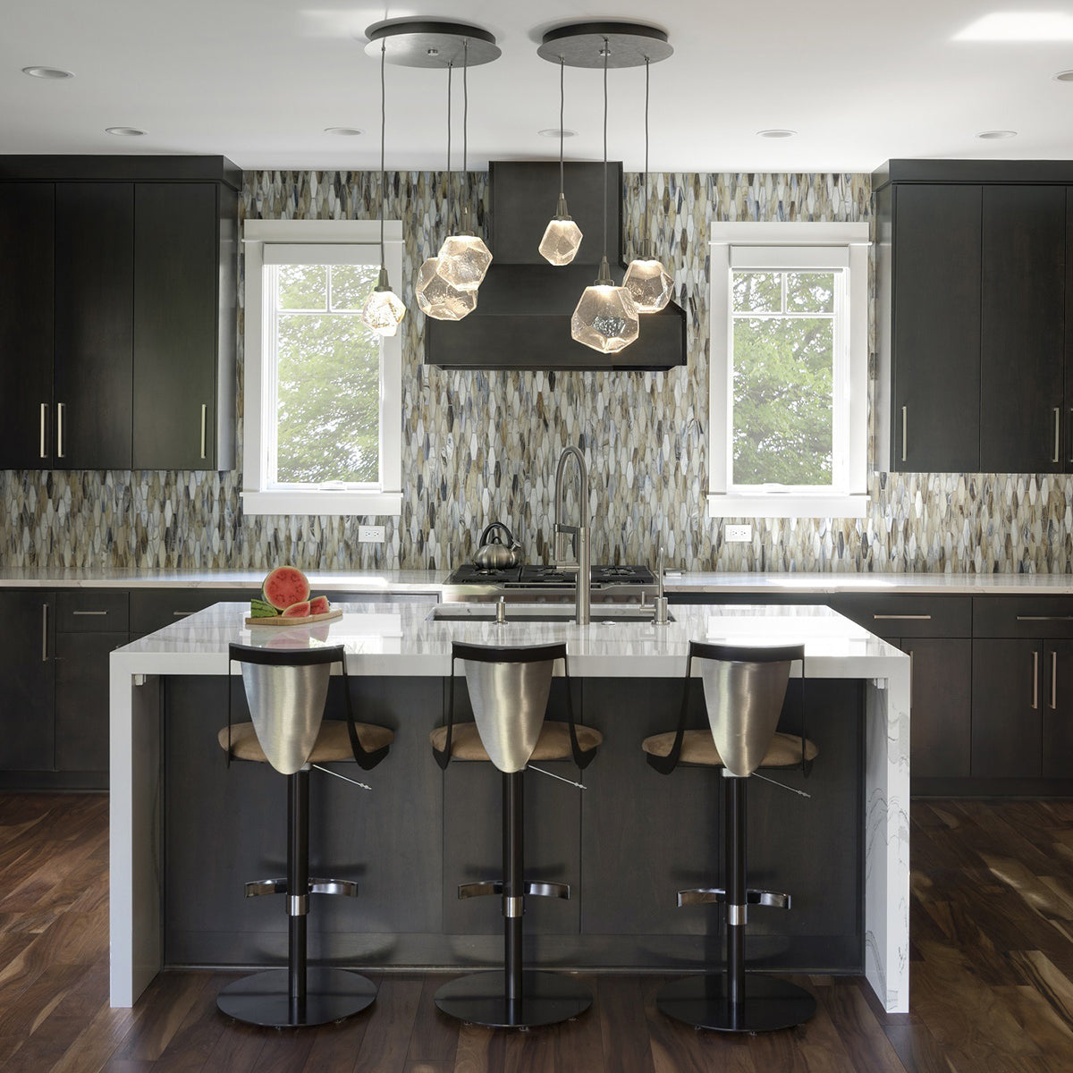 Art Twisted Round Chandelier