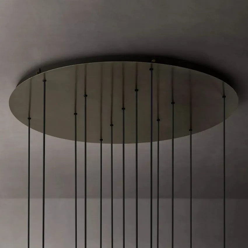 Glass Ball 13 Light Cluster Chandelier-Vancei