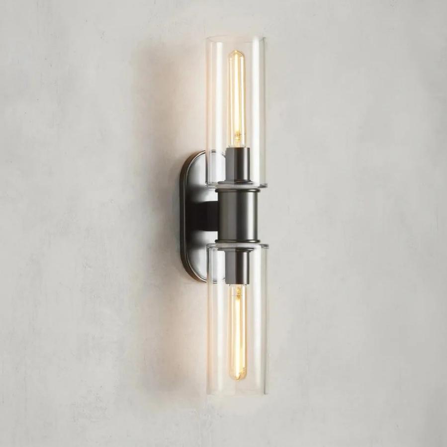 Harlin 2-Light Wall Sconce in Clear-Vancei