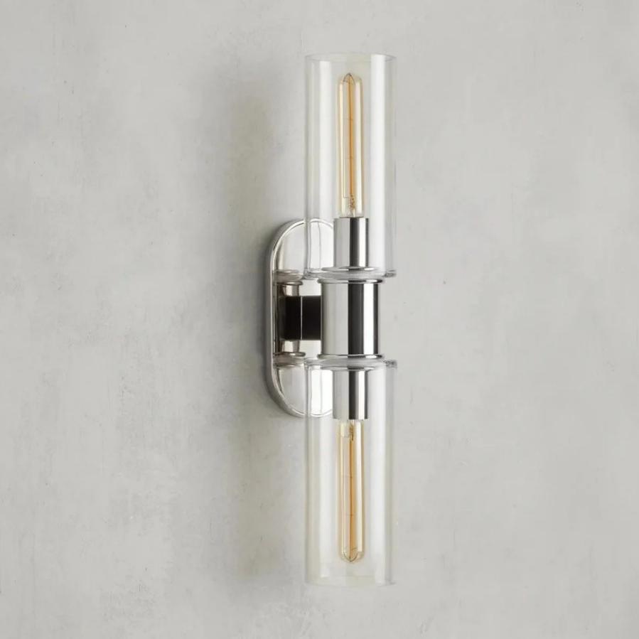 Harlin 2-Light Wall Sconce in Clear-Vancei