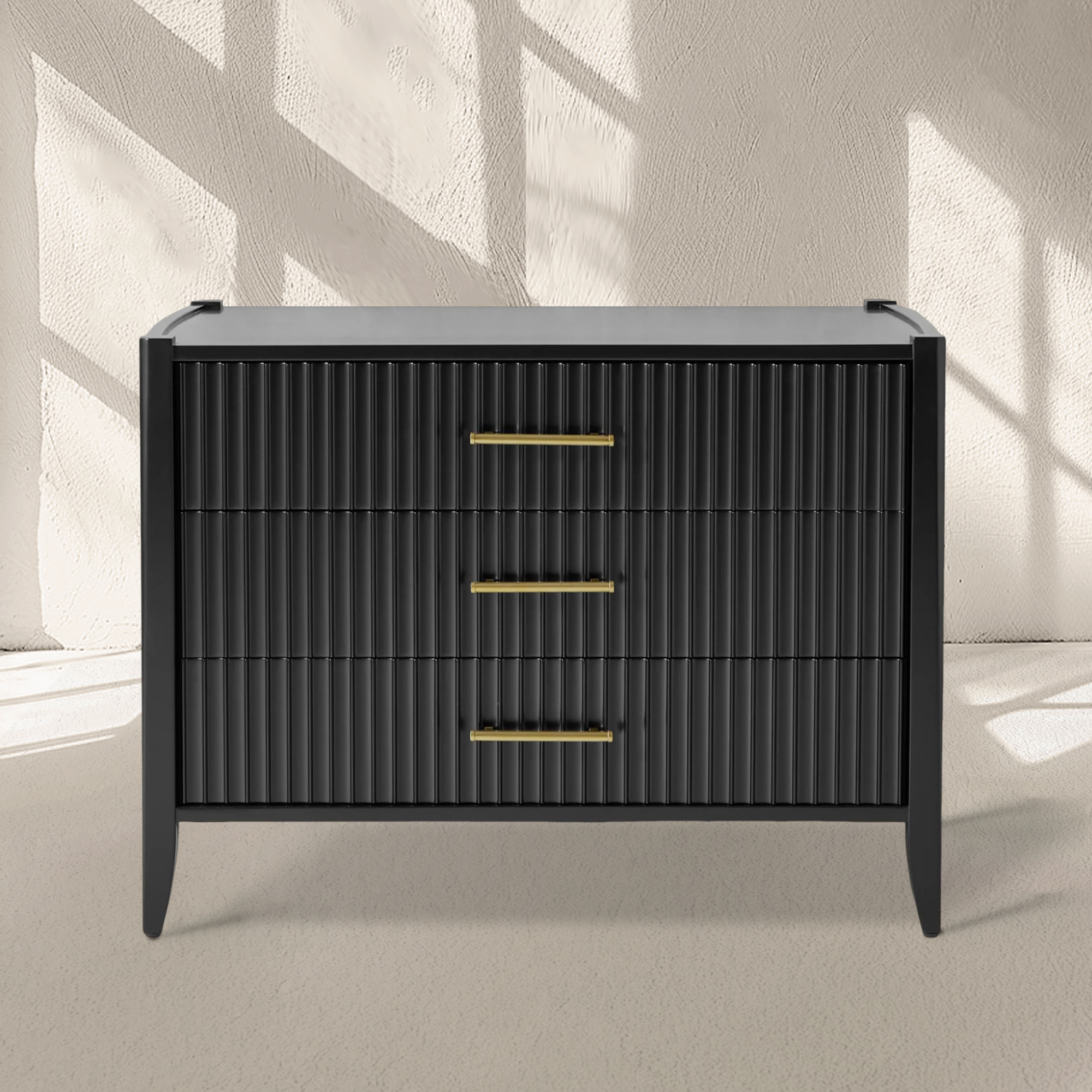 Hughes 3-Drawer Nightstand