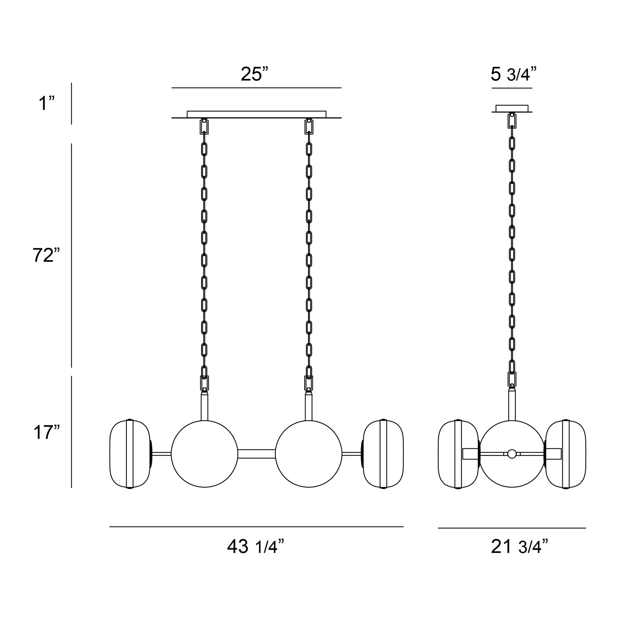 Norako Glass Linear Chandelier
