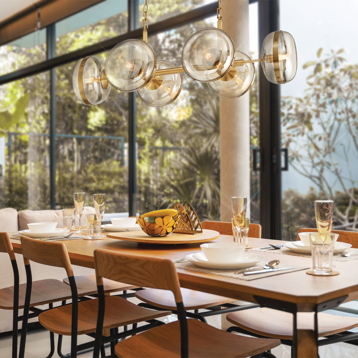 Norako Glass Linear Chandelier