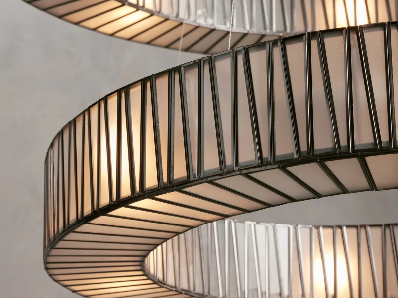 Junit Glass  2-Tier Round Chandelier-Vancei