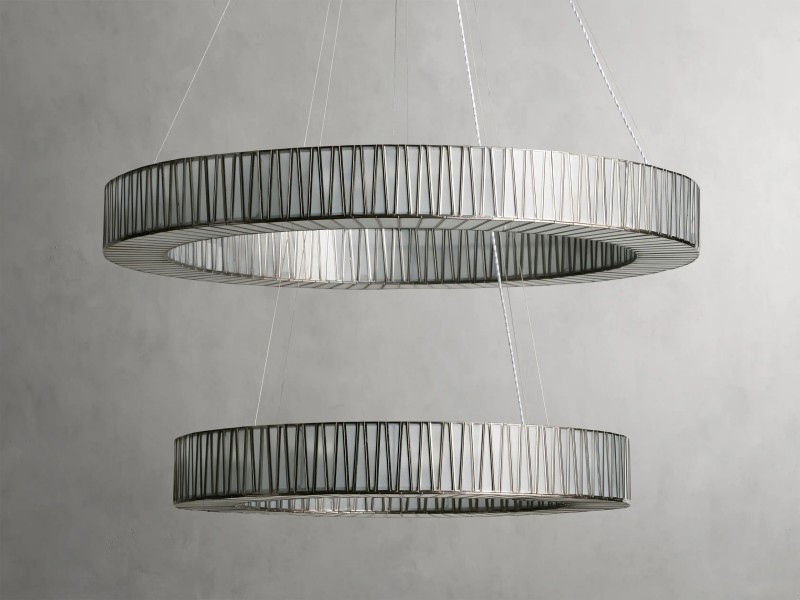 Junit Glass  2-Tier Round Chandelier-Vancei
