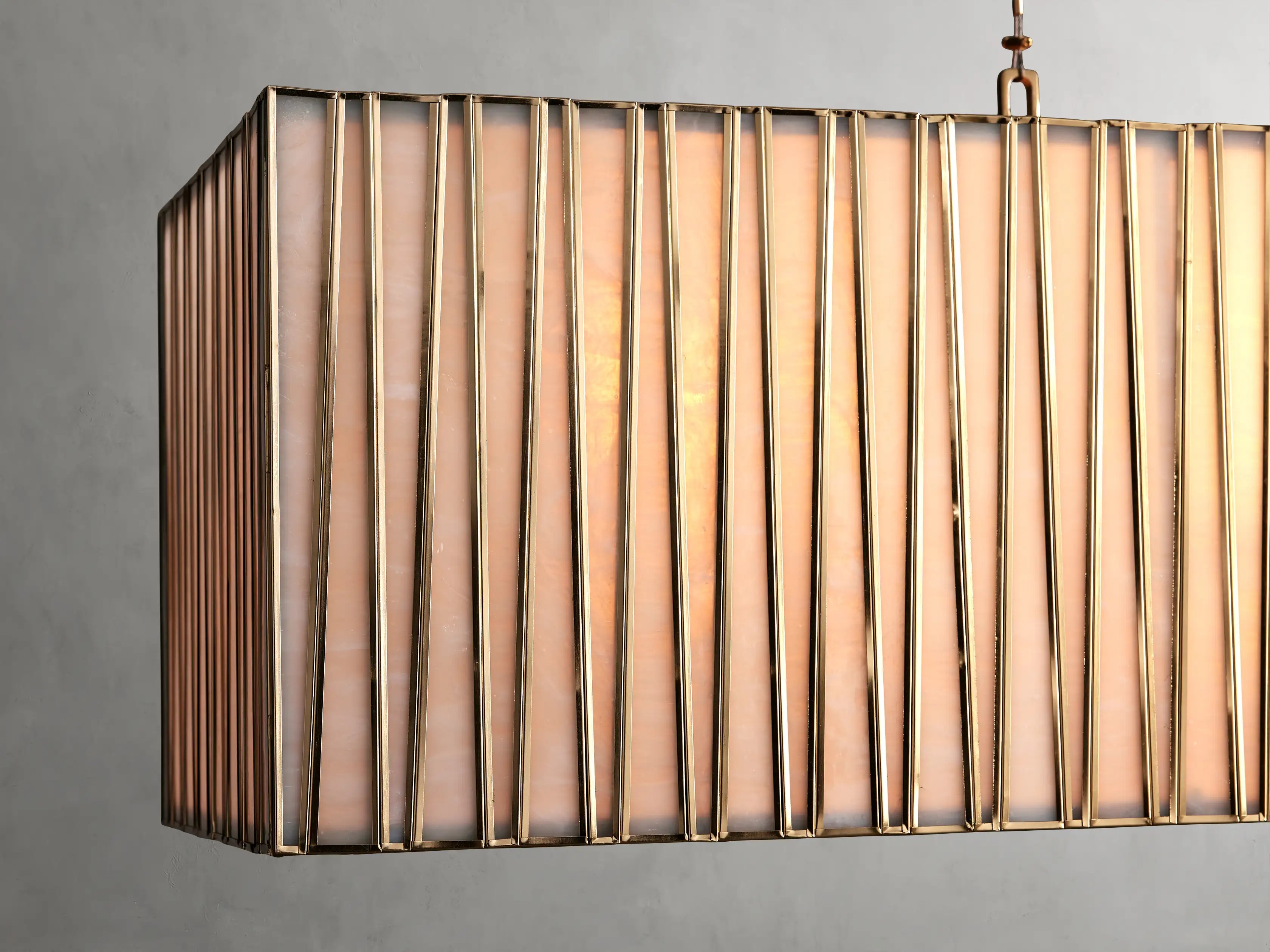 Junit Glass Rectangular Chandelier-Vancei