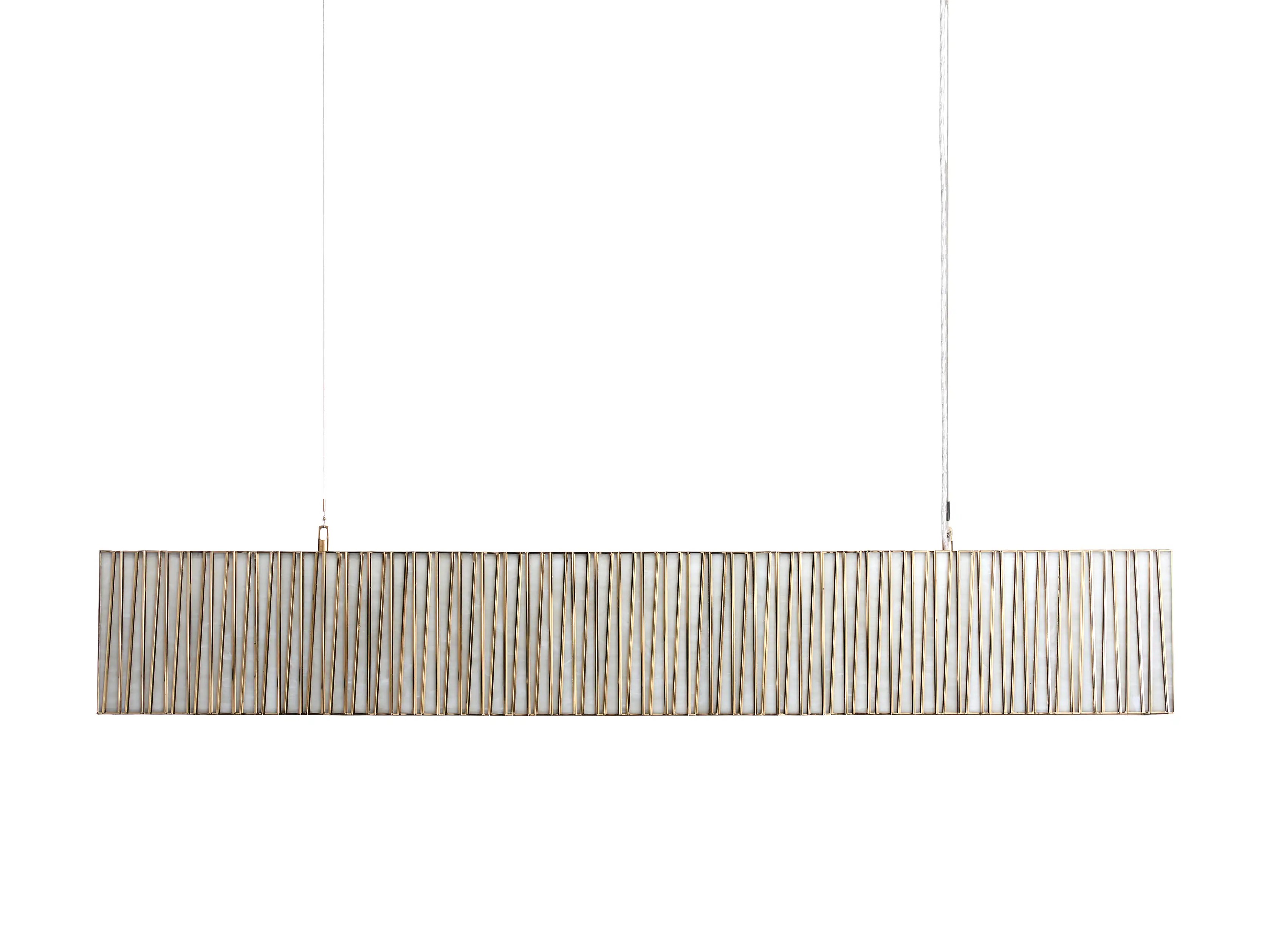 Junit Glass Rectangular Chandelier-Vancei