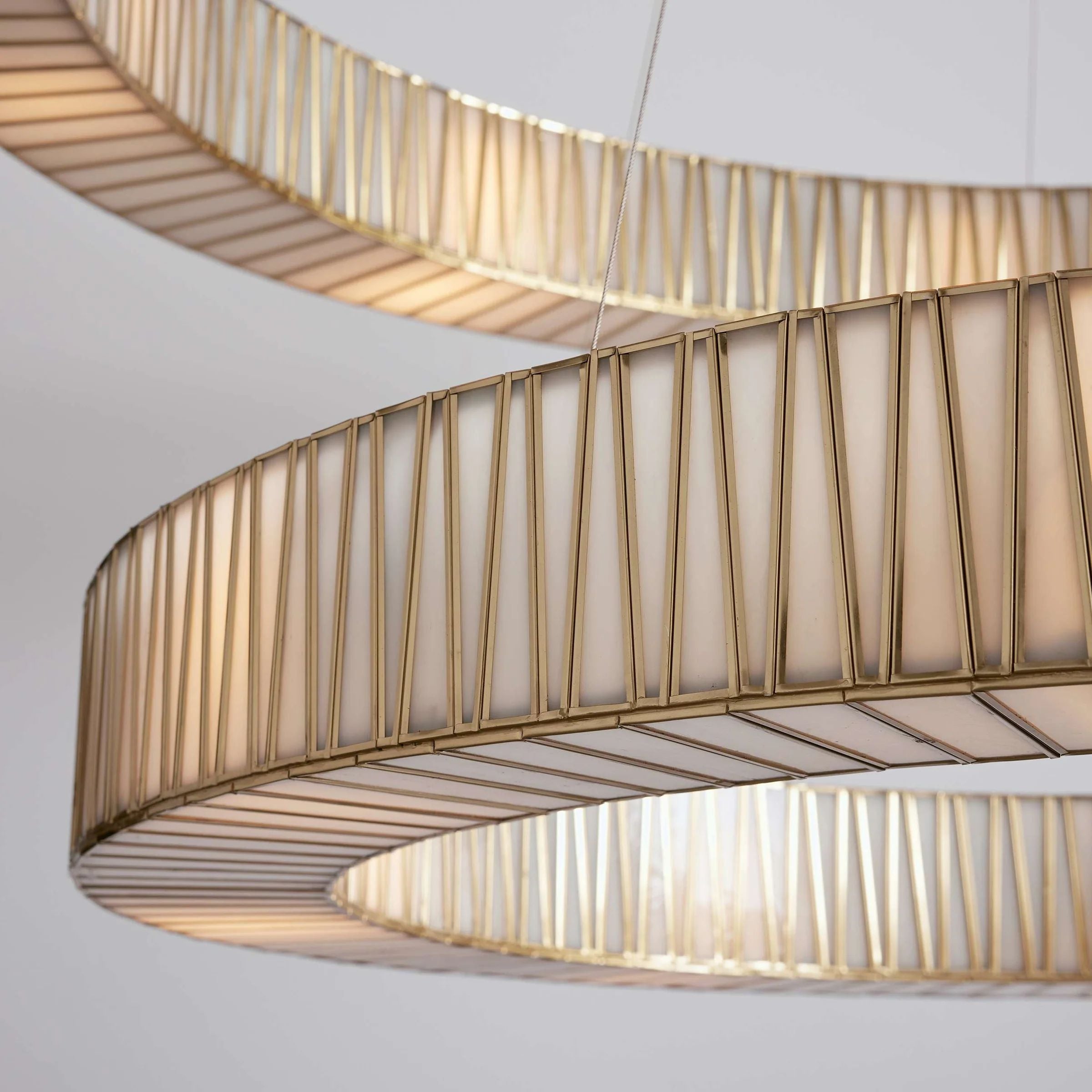 Junit Glass  2-Tier Round Chandelier-Vancei