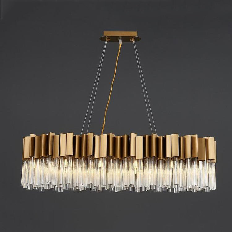 Kubica Oval Crystal Chandelier-Vancei