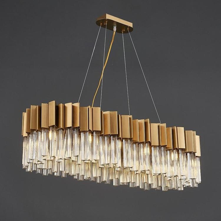 Kubica Oval Crystal Chandelier-Vancei