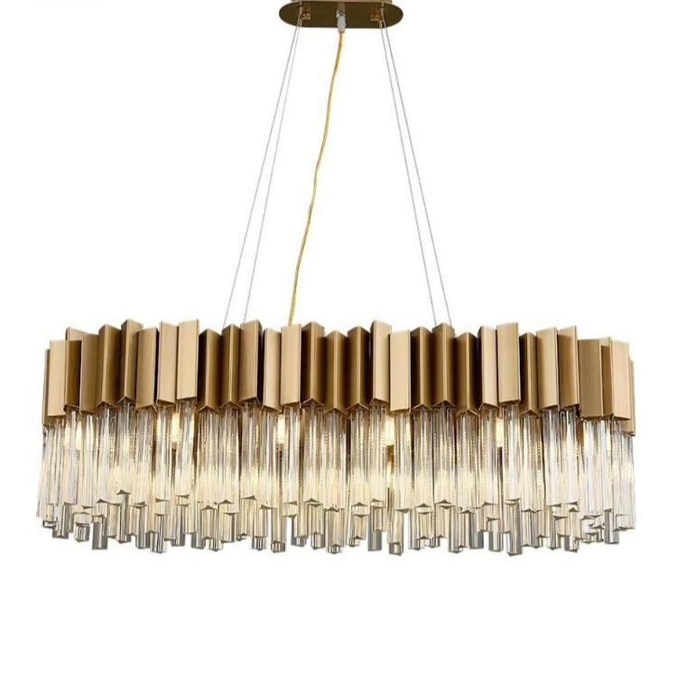 Kubica Oval Crystal Chandelier-Vancei