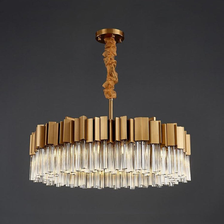 Kubica Round Crystal Chandelier-Vancei