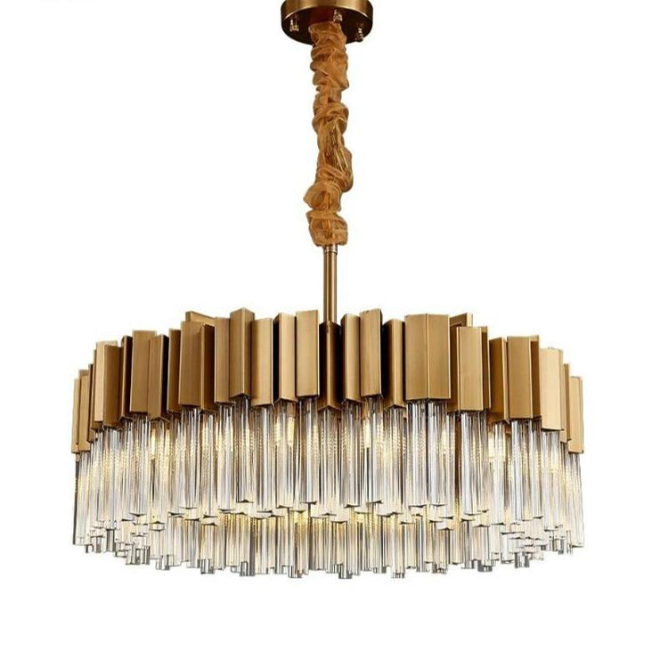 Kubica Round Crystal Chandelier-Vancei